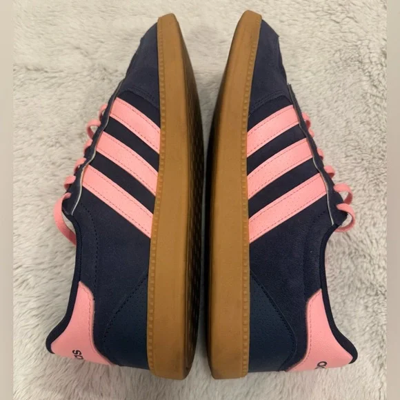 Adidas Women's Breaknet Sleek Sneakers - Shadow Navy/Pink Spark - Size 10 - Picture 4 of 6